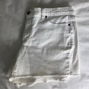 J.Crew white denim shorts